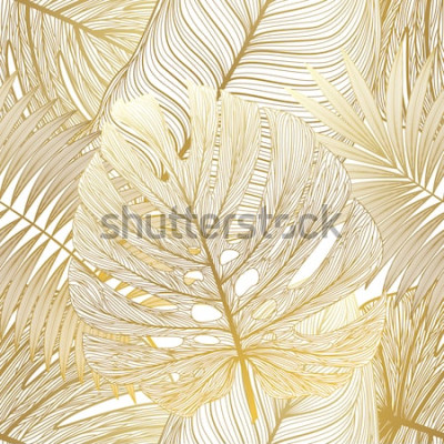 Tableau  Nature et feuilles sur fond blanc