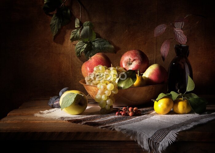 Tableau  Nature morte aux fruits du jardin