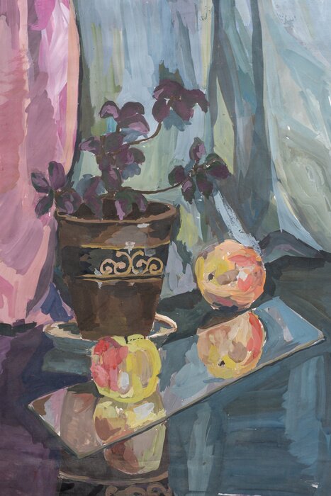 Tableau  Nature morte peinte à la gouache