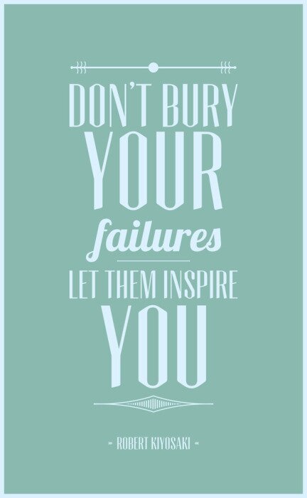Tableau  Ne pas enterrer vos échecs laissez-vous inspirer