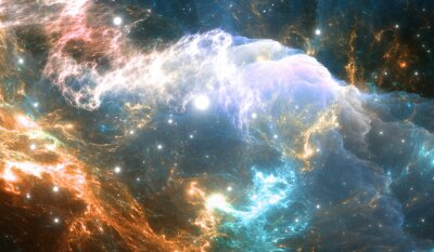 Nebula de l'espace incandescent. Détail