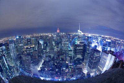 New York carte postale panoramique