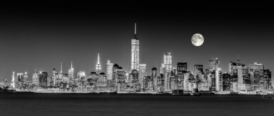 Tableau  New York City Manhattan downtown skyline