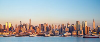 Tableau  New York City Manhattan Midtown bâtiments horizon