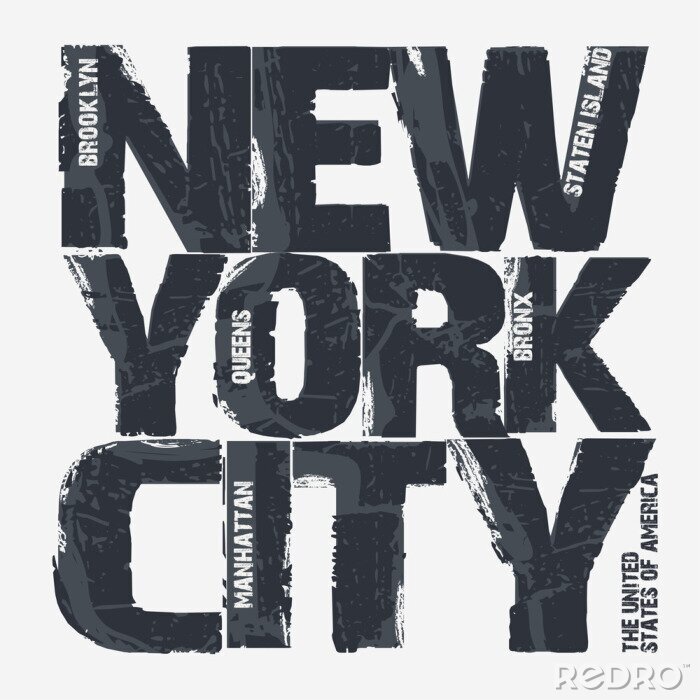 Tableau  New York City Typographie design