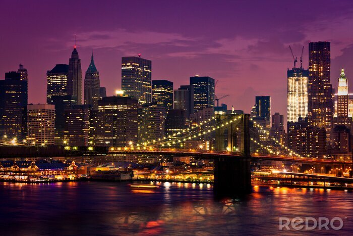Tableau  New York de nuit 3D