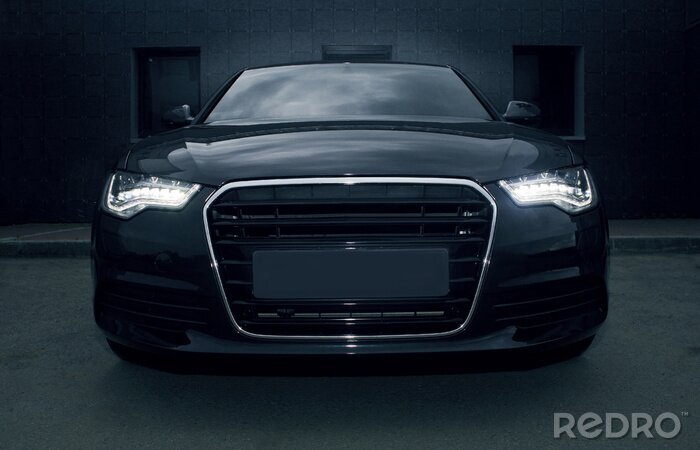 Tableau  noir puissante voiture de sport