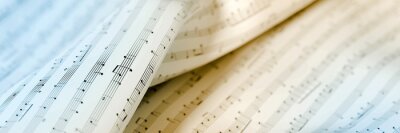 Notes de musique et carnet