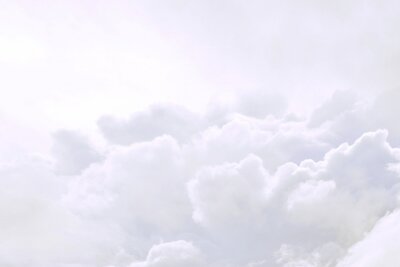 Papier peint  Nuages blancs duveteux