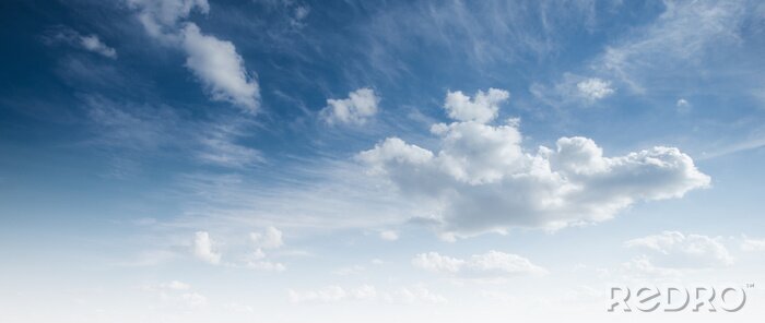 Tableau  Nuages blancs sur un ciel bleu