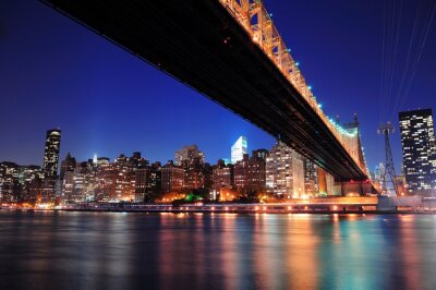 Nuit Manhattan et lumières de la ville