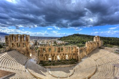 Odéon d'Hérode Atticus sous l'Acropole à Athènes, Grèce