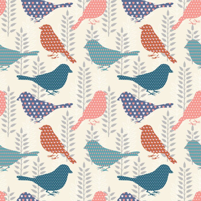 Tableau  Oiseaux, seamless