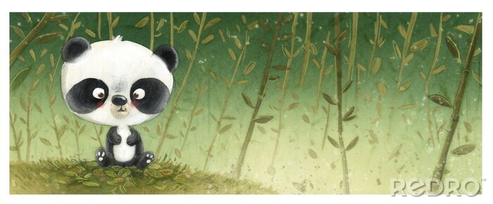 Tableau  oso panda pequeño