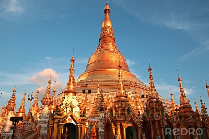 Tableau  Pagode Shwedagon Yangon Myanmar