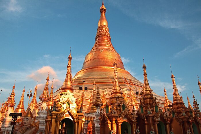 Tableau  Pagode Shwedagon Yangon Myanmar