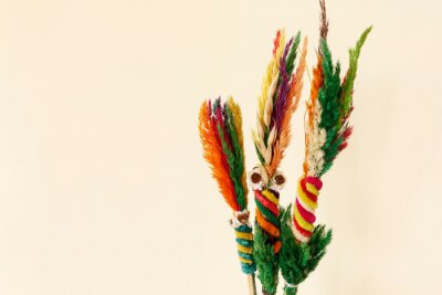 Tableau  Palmiers de Pâques colorés