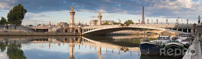 Tableau  Panorama avec le pont Alexandre III
