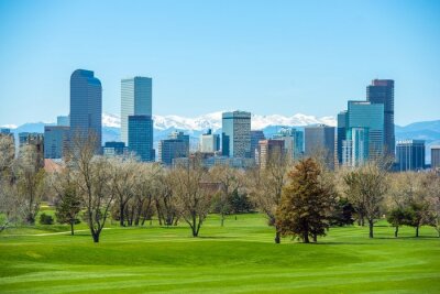 Tableau  Panorama de Denver ensoleillé