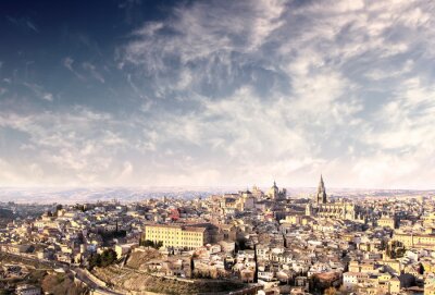Tableau  Panorama de l'ancienne ville de Toledo