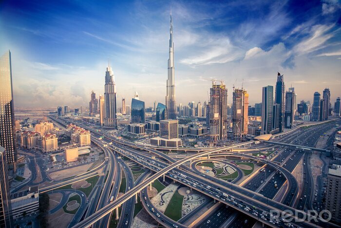 Tableau  Panorama de la ville de Dubaï