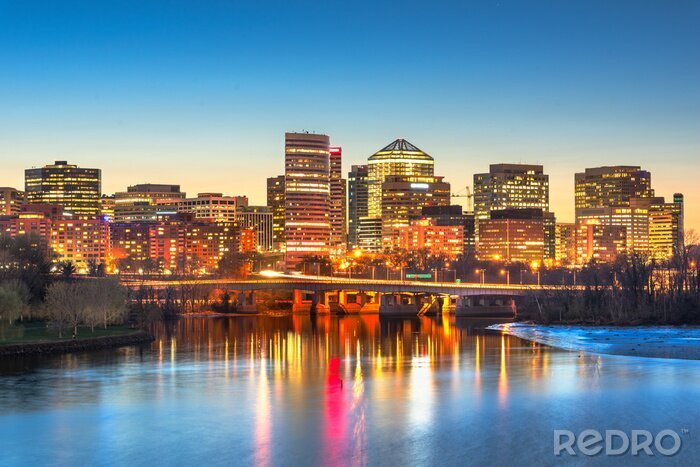 Tableau  Panorama de la Virginie des Etats-Unis