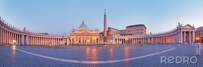 Tableau  Panorama de Rome et du Vatican