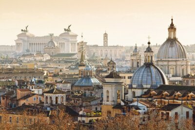 Tableau  Panorama de Rome le matin