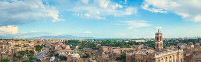 Tableau  Panorama de Rome par beau temps