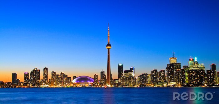 Tableau  Panorama de Toronto avec une tour