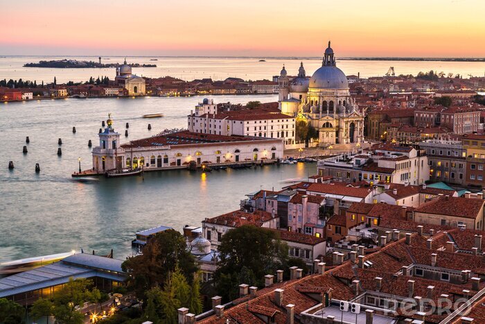 Tableau  Panorama de Venise d'en haut