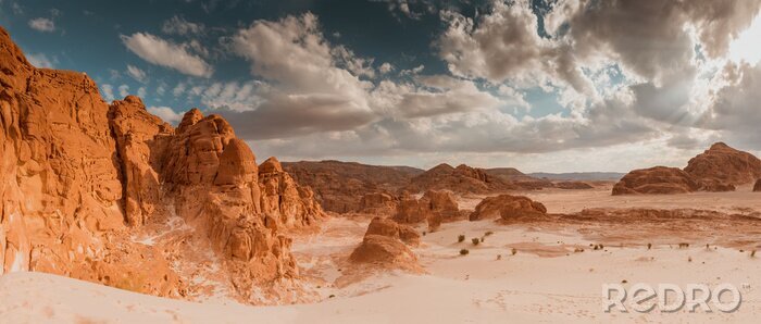 Tableau  Panorama désert de sable du Sinaï, Egypte, Afrique