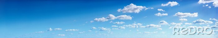 Tableau  Panorama du ciel bleu avec des nuages