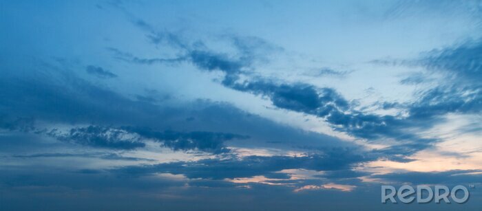 Tableau  Panorama du ciel coucher de soleil