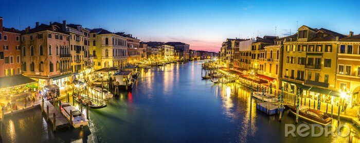 Tableau  Panorama du soir Venise