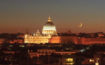 Tableau  Panorama nocturne de Rome