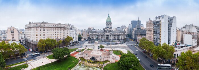 Tableau  Panorama of the city of Buenos Aires, Argentina