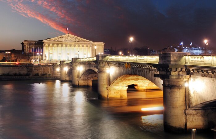 Tableau  Panorama Paris de nuit