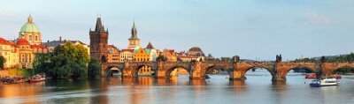 Panorama pont à Prague