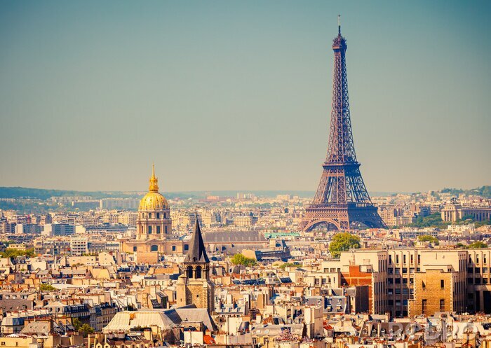 Tableau  Panoramique architecture de Paris