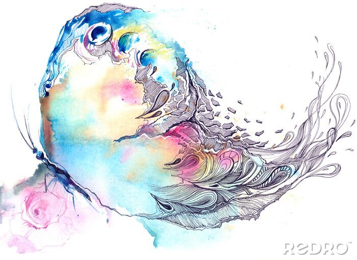 Tableau  Papillon abstrait