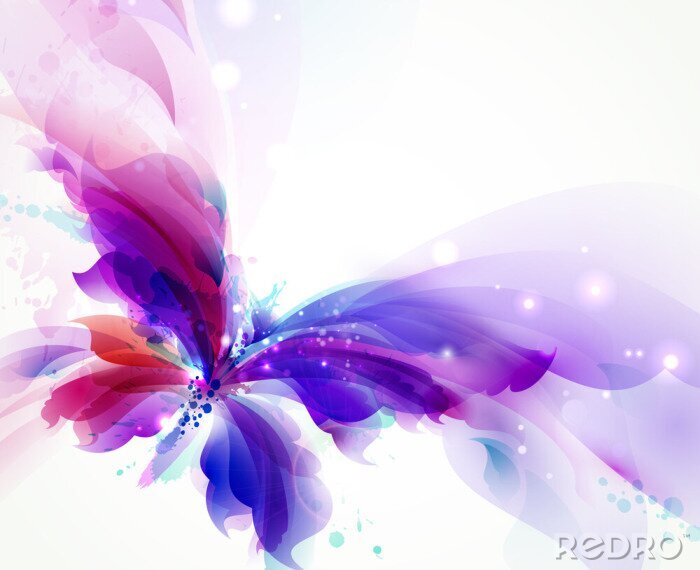 Tableau  Papillon coloré de conte de fées