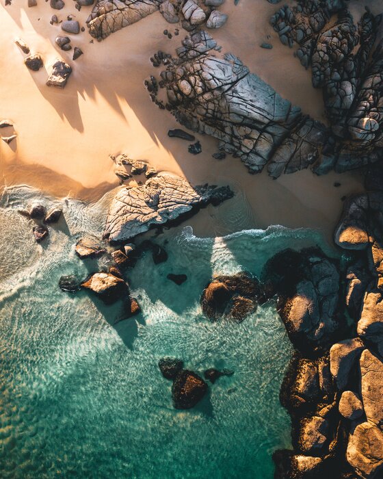 Tableau  Paradis côtier aérien