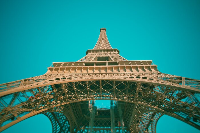 Tableau  Paris et la Tour Eiffel sur le ciel