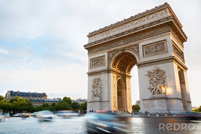 Tableau  Paris l'Arc de Triomphe un après-midi