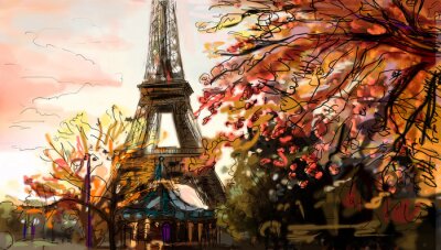 Paris peinture l'automne
