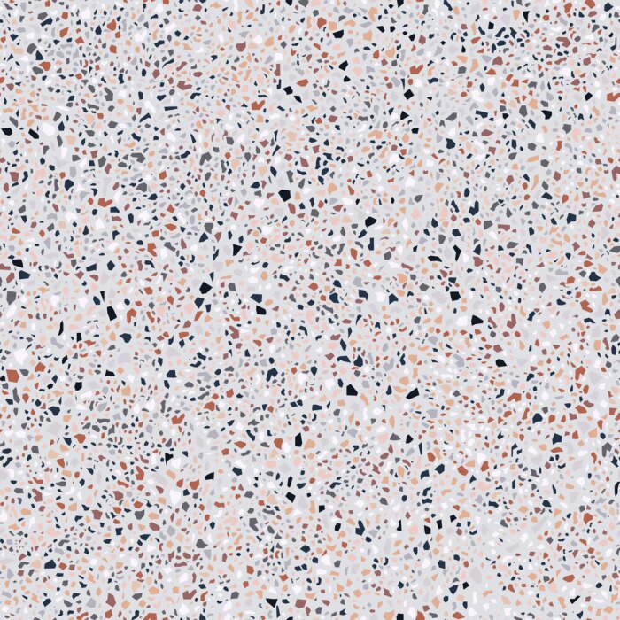 Tableau  Particules de terrazzo denses
