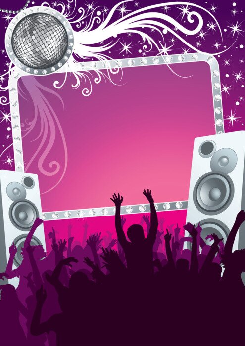 Tableau  Partie disco glamour dans le club de nuit