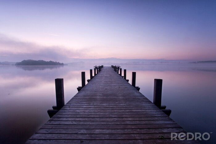 Tableau  Passerelle au crépuscule