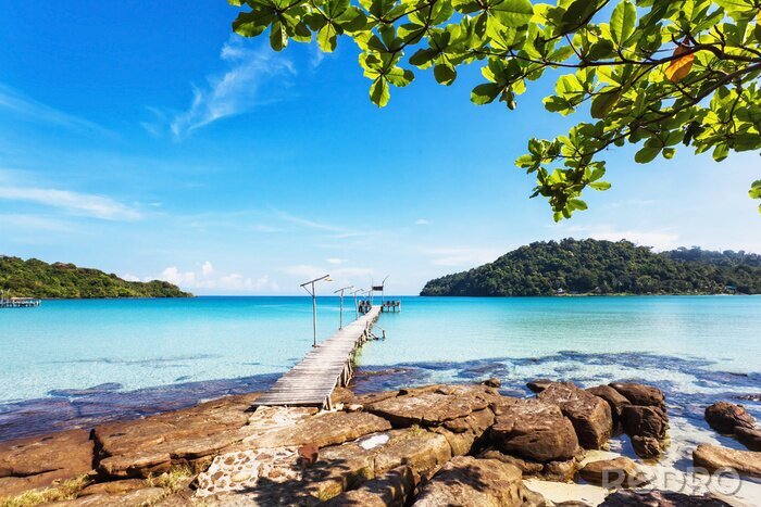 Tableau  Passerelle baie paradisiaque